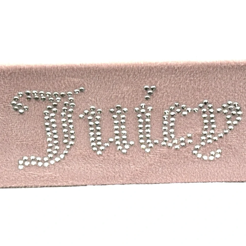 Juicy Couture Home Pink Velour Mirrored Tray Rhinestone Crown Vanity Decor New